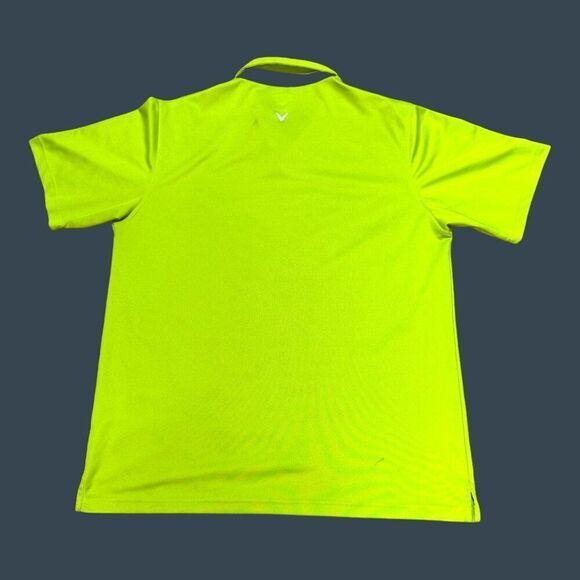 Callaway Mens XL Lime Green Polo Golf Athletic Shirt READ - Picture 3 of 5